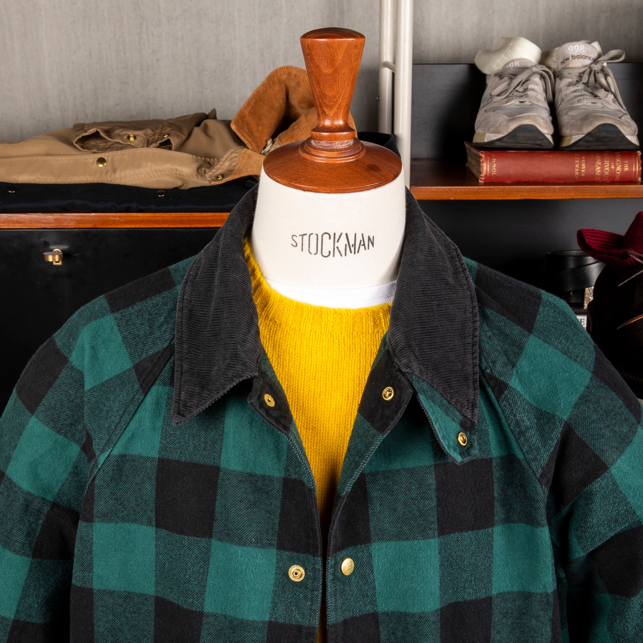 Remi Relief Checkered Field Jacket Flannel Green – Frans Boone Store