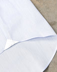 Finamore 'Traveller' Shirt Milano Fit Collar Eduardo Blue Alumo twill
