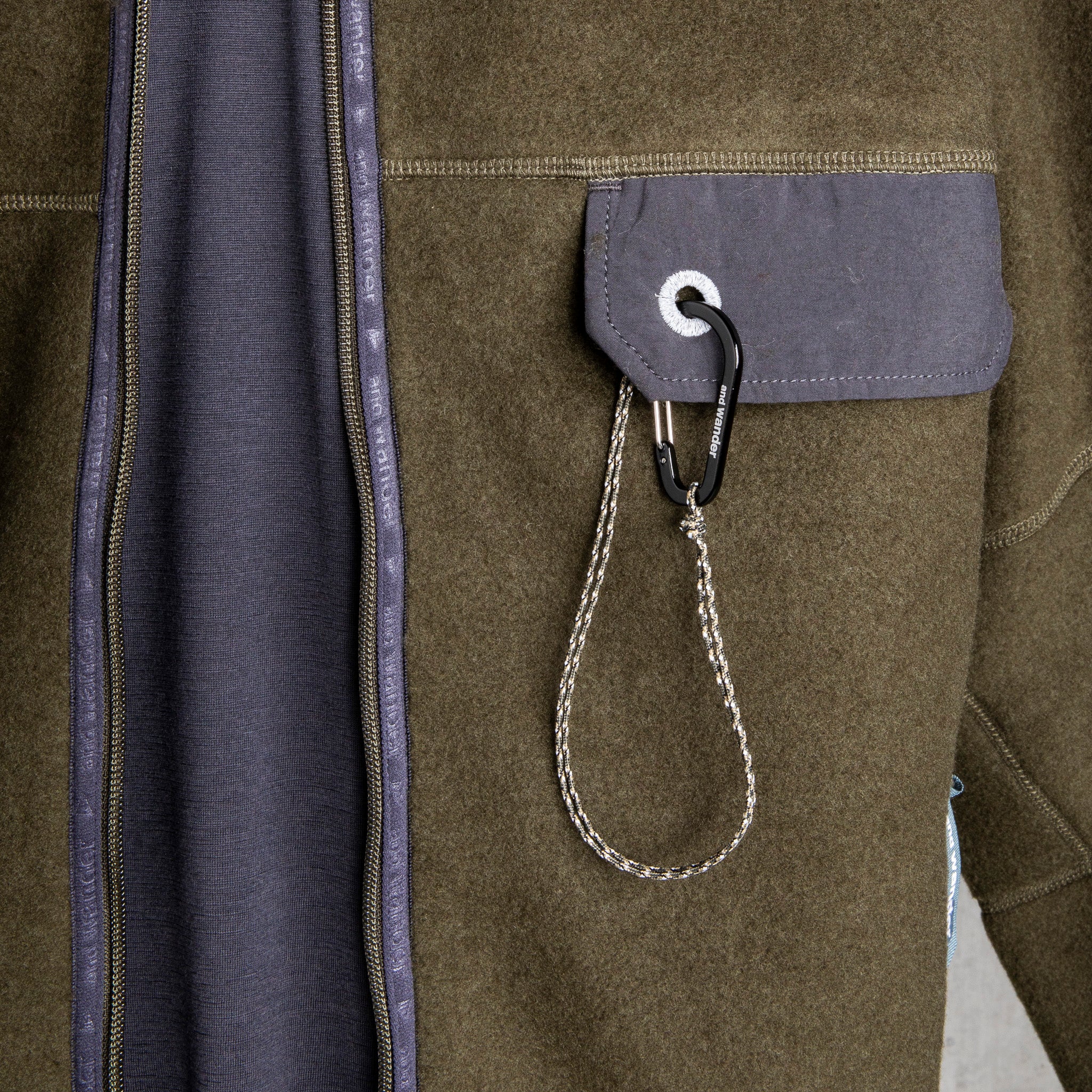 And Wander Wool Fleece Cardigan Khaki – Frans Boone Store And Wander Wool Fleece Cardigan Khaki – Frans Boone Store