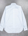Finamore Gaeta Shirt Sergio Collar Alumo Poplin Celeste