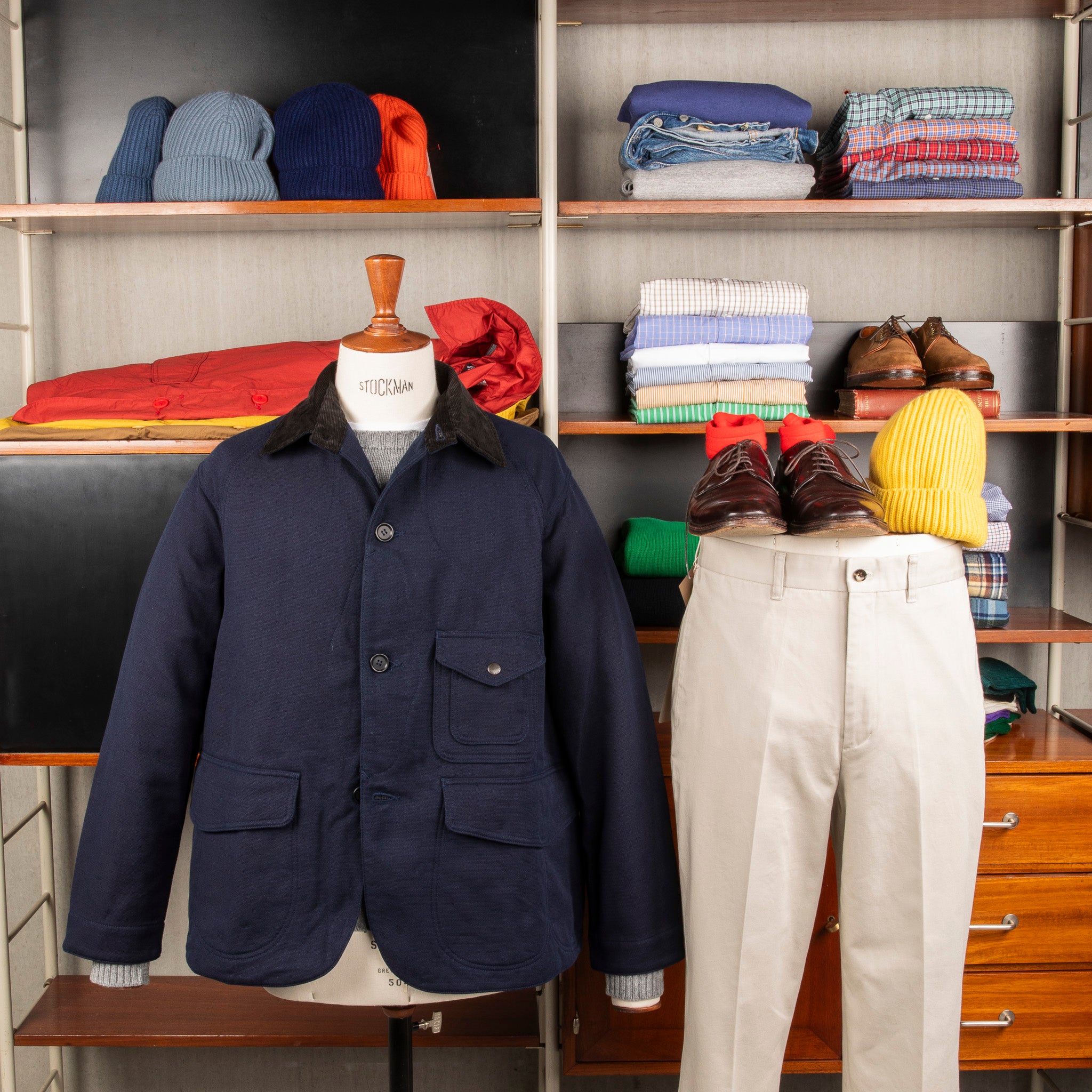 The Corona Utility CJ001 Game Jacket Hunting Dobby Cloth Navy