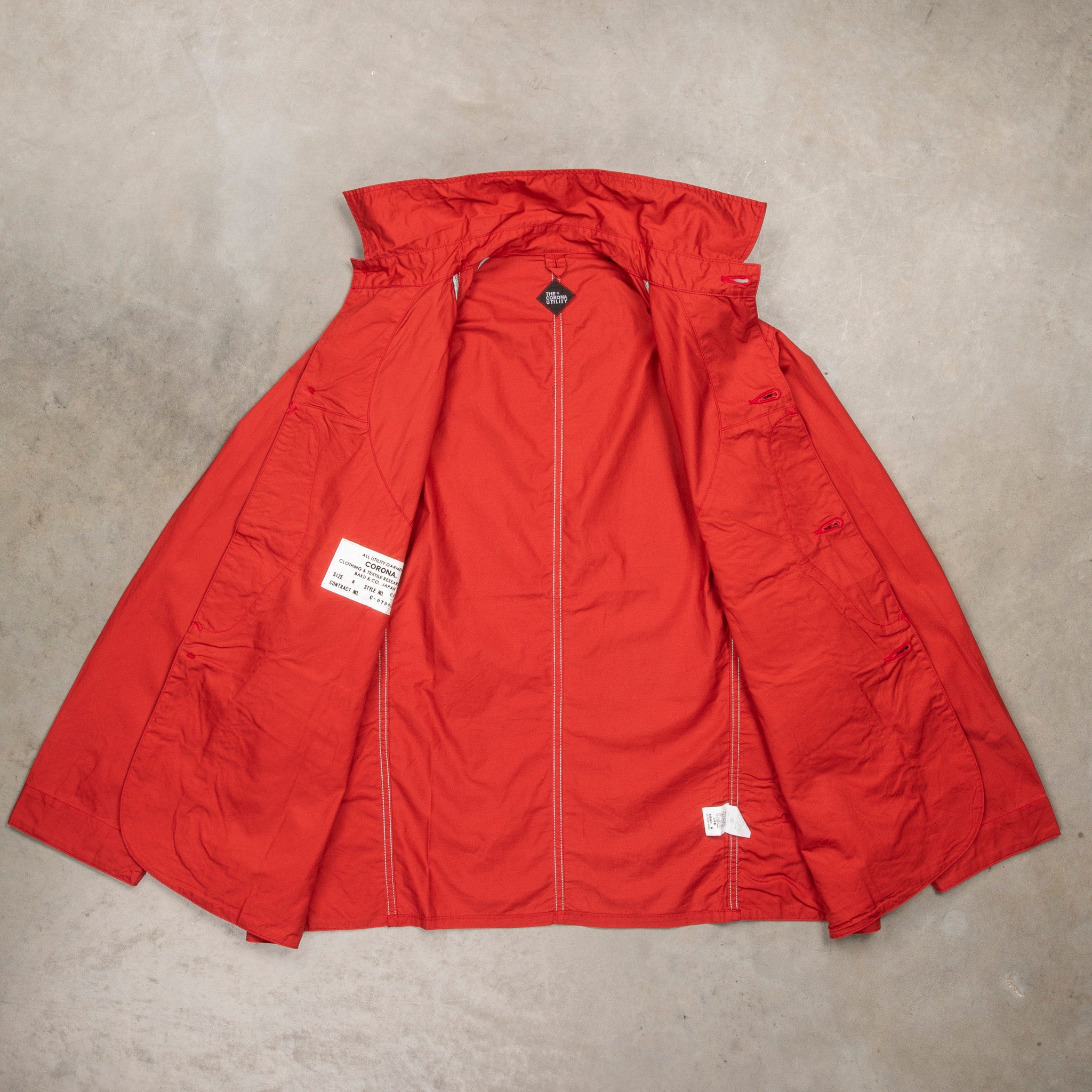 The Corona Utility CJ001 Game Jacket Cotton Light Twill Red