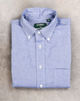 Gitman Vintage x Frans Boone 40/1 Irregular Yarn Oxford Dark Blue