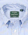 Gitman Vintage x Frans Boone Japanese Woven Stripe Light Blue