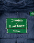 Gitman Vintage x Frans Boone Japanese Hopsack Dark Blue