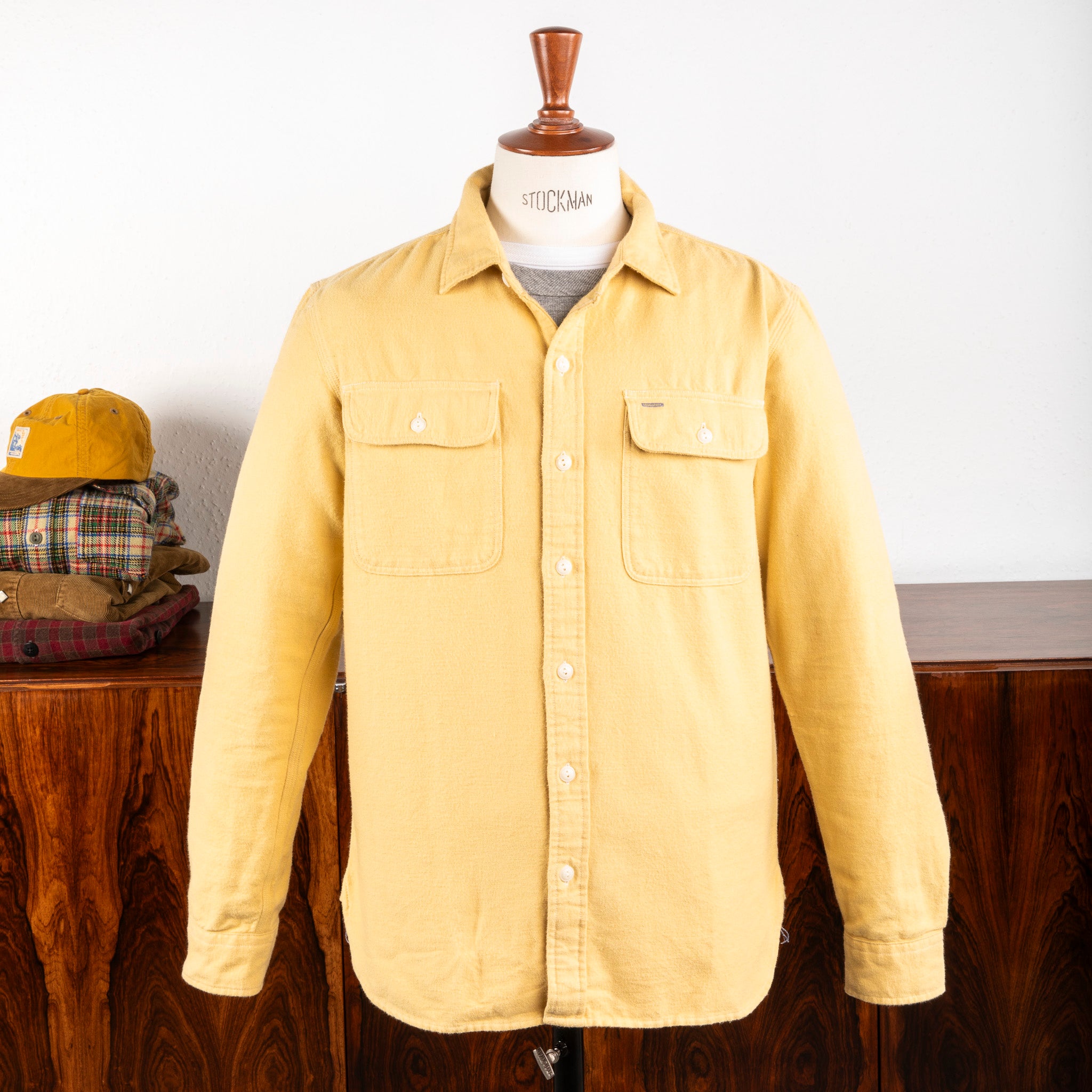 トップス RRL DOUBLE V SWEAT SHIRTS YELLOW LG RRL DOUBLE V SWEAT