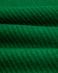 The Elder Statesman 100% cashmere medium ribbed crew Kelly Green
