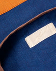 Maru Sankaku Peke Indigo Linen Haori jacket
