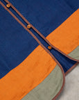 Maru Sankaku Peke Indigo Linen Haori jacket