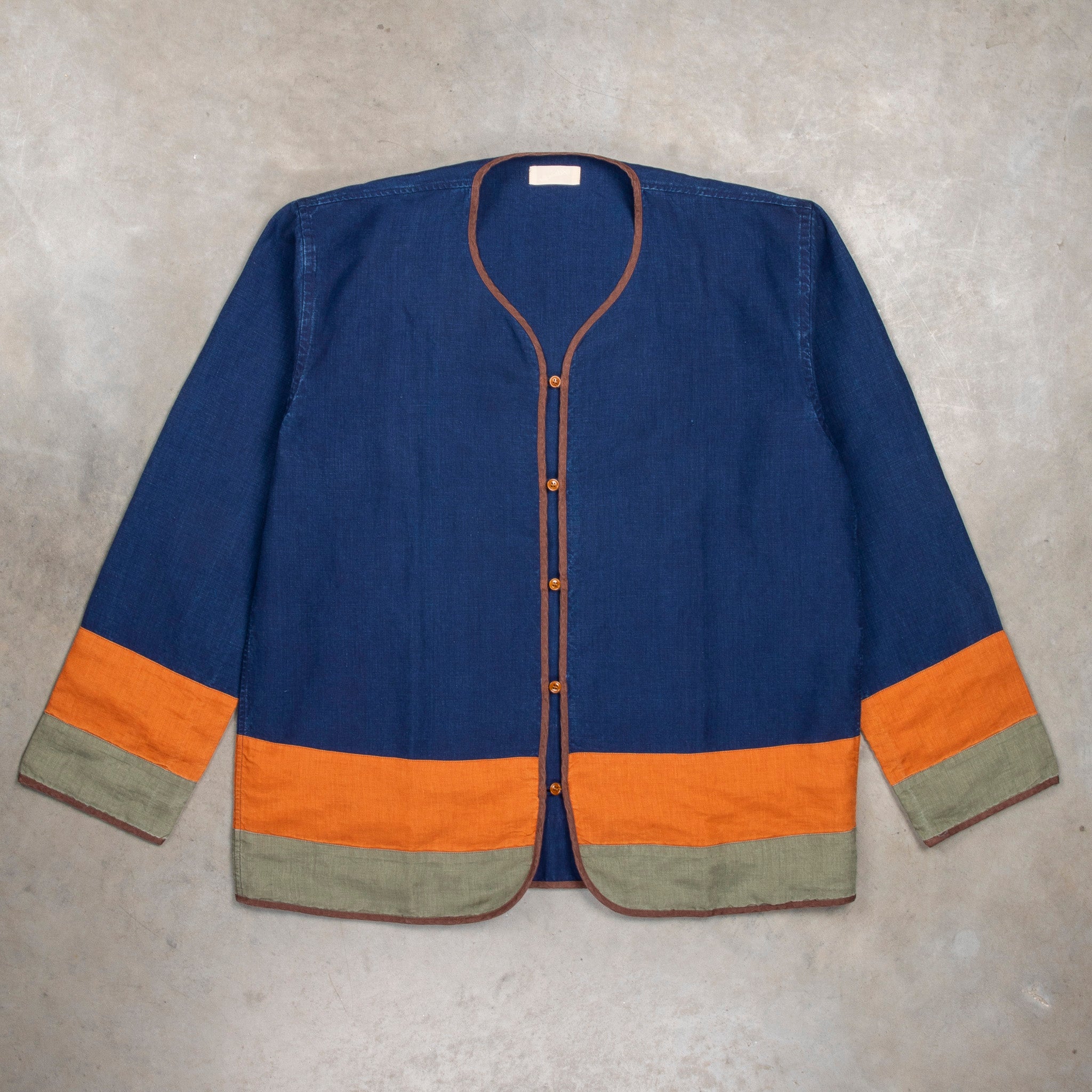 Maru Sankaku Peke Indigo Linen Haori jacket – Frans Boone Store