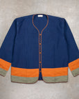 Maru Sankaku Peke Indigo Linen Haori jacket