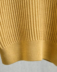 Olde H & Daughter Twist Wool Half Zip Straw