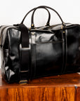 Croots Bridle Leather Holdall Black - Large