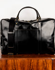Croots Bridle Leather Holdall Black - Large