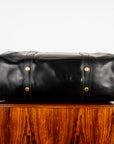 Croots Bridle Leather Holdall Black - Medium