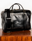 Croots Bridle Leather Holdall Black - Medium