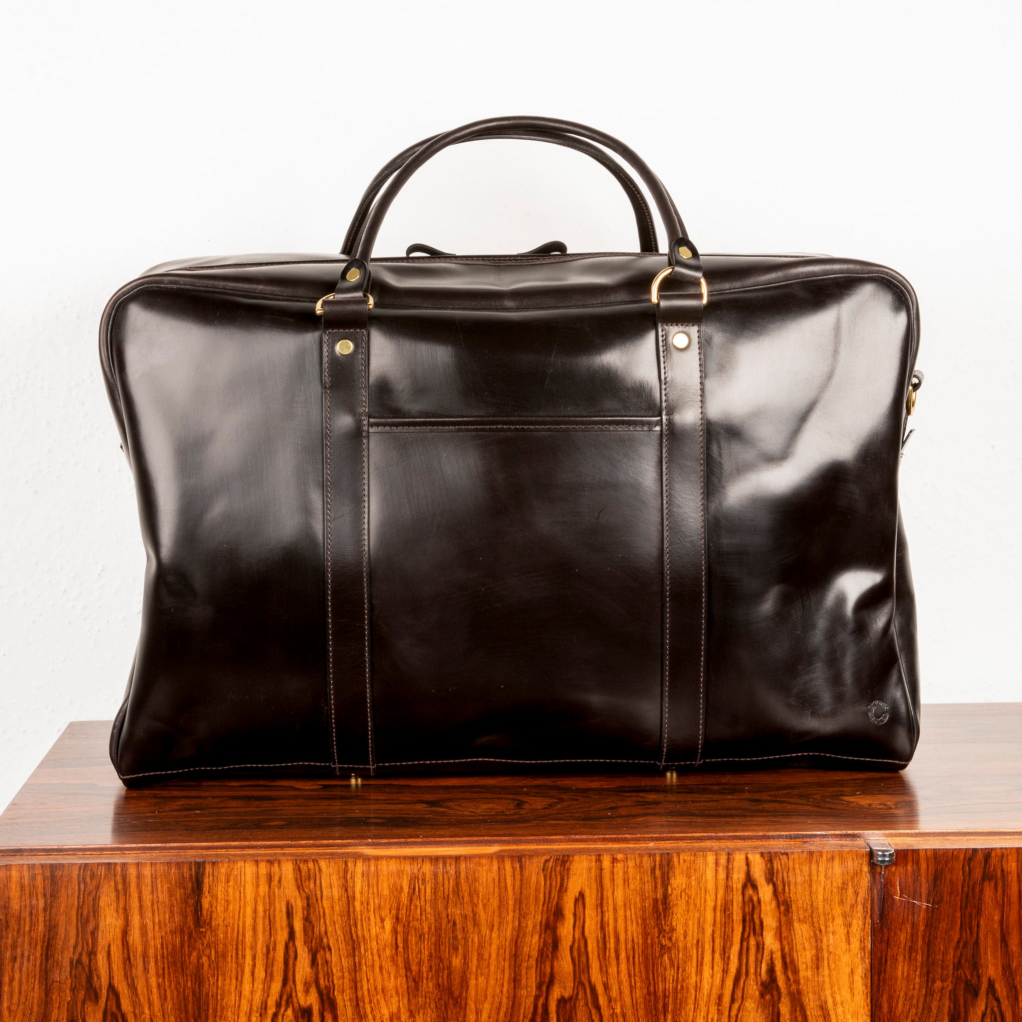 Croots Bridle Leather Holdall Dark Havana - Large
