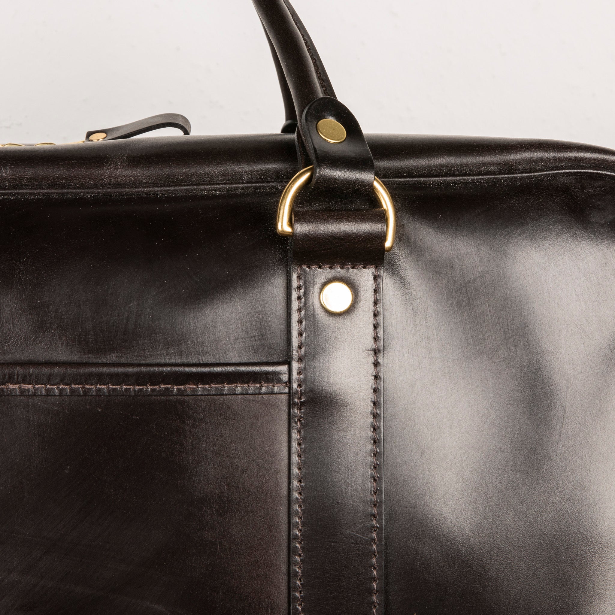 Croots Bridle Leather Holdall Dark Havana - Large