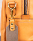 Croots Vegetable Tanned Leather Holdall Medium Natural