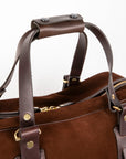 Croots Suede Holdall Medium Brown