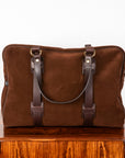 Croots Suede Holdall Medium Brown