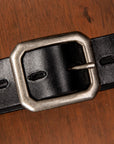 Fullcount Umbrella Studs Belt by Zip Stevenson HTC Black