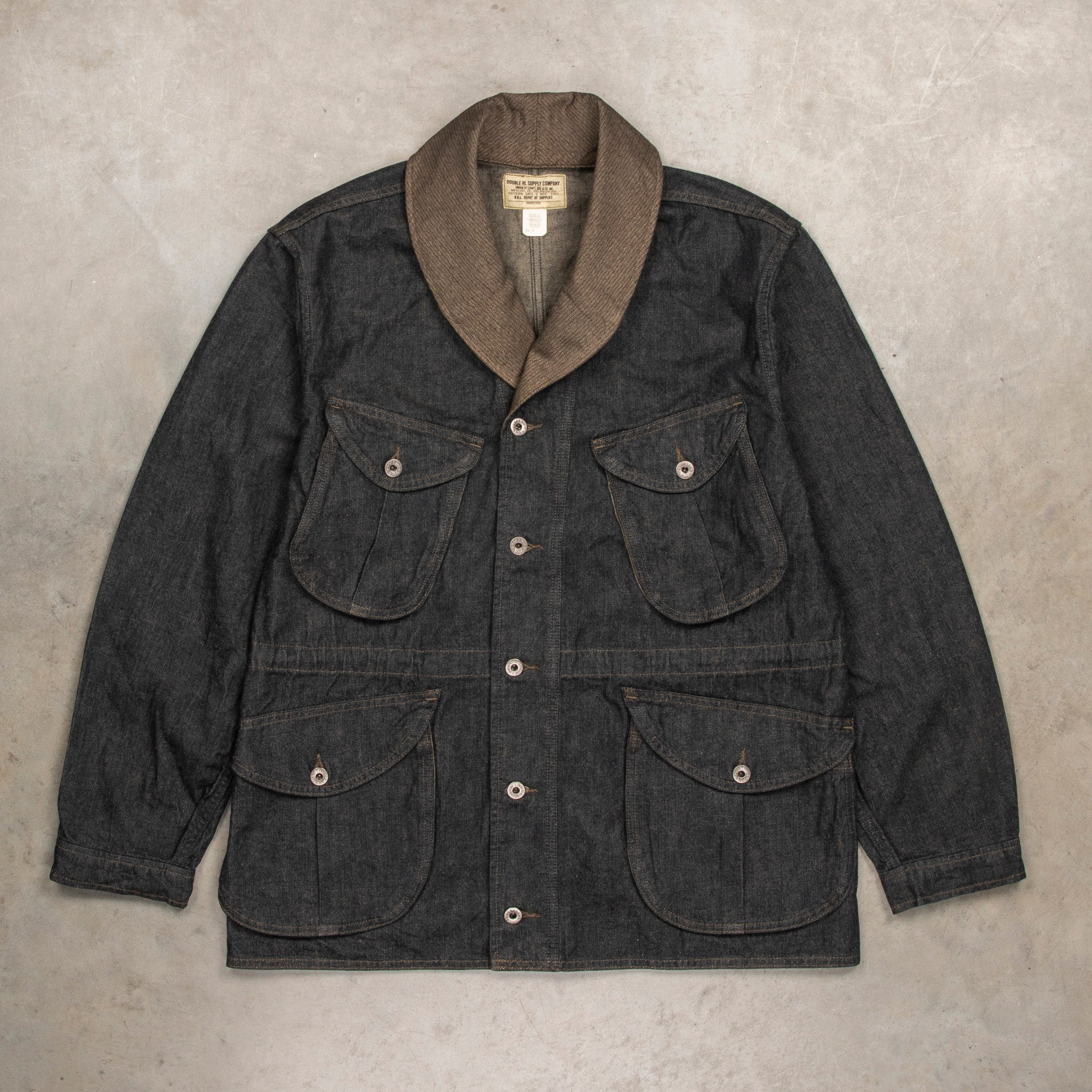 RRL Hugo Indigo Cotton-Linen Denim Field Coat – Frans Boone Store