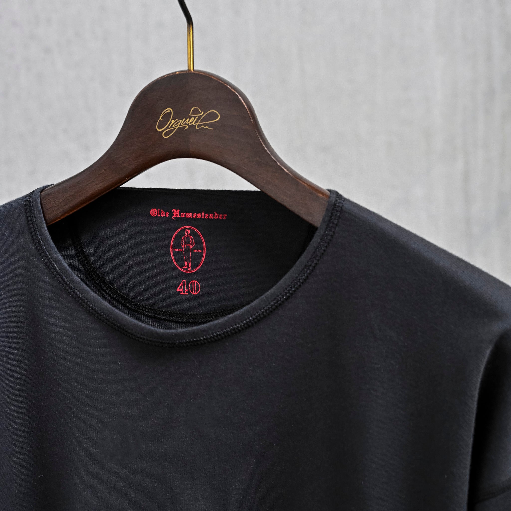 Olde Homesteader Interlock Crew Neck Short Sleeve Olde Black