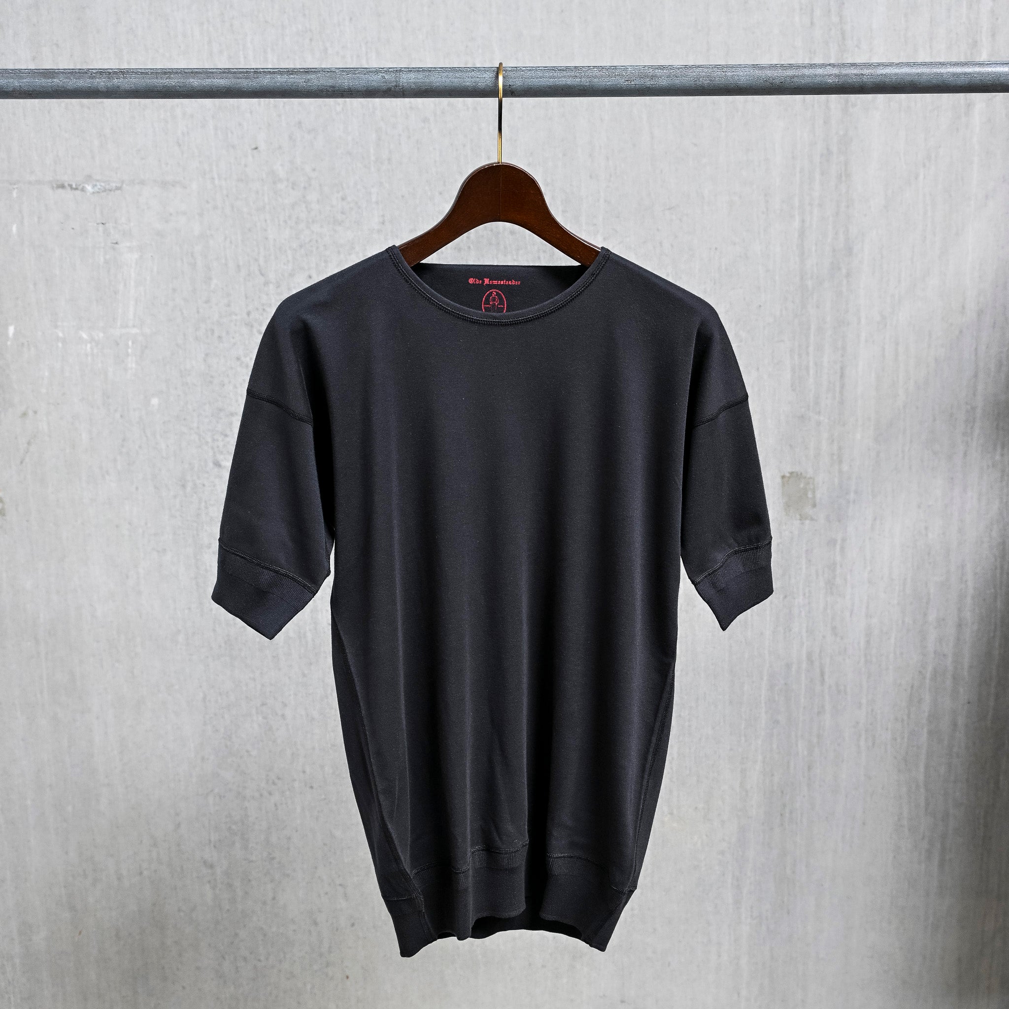 Olde Homesteader Interlock Crew Neck Short Sleeve Olde Black