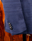 De Petrillo Posillipo Jacket Pure Silk Blue