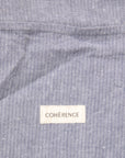 Cohérence Jackson Jacket Linen Cotton Chevron Blue