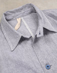 Cohérence Jackson Jacket Linen Cotton Chevron Blue