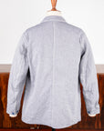 Cohérence Jackson Jacket Linen Cotton Chevron Blue
