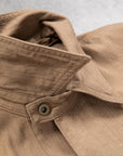 Cohérence Jackson Jacket Linen Cotton Chevron Brown