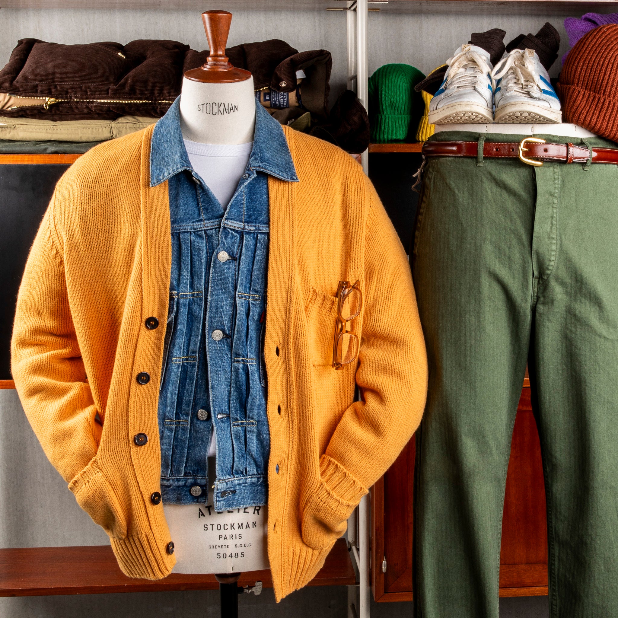 William Lockie x Frans Boone Alain 3-Pocket Cardigan Lambswool