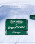 Gitman Vintage x Frans Boone Japanese Hopsack Light Blue