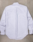 Gitman Vintage x Frans Boone Japanese Striped Oxford Mid Blue