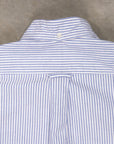 Gitman Vintage x Frans Boone Japanese Striped Oxford Mid Blue