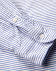 Gitman Vintage x Frans Boone Japanese Striped Oxford Mid Blue