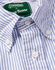 Gitman Vintage x Frans Boone Japanese Striped Oxford Mid Blue