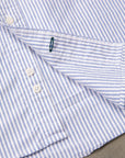 Gitman Vintage x Frans Boone Japanese Striped Oxford Mid Blue