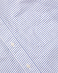 Gitman Vintage x Frans Boone Japanese Striped Oxford Mid Blue