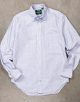 Gitman Vintage x Frans Boone Japanese Striped Oxford Mid Blue