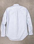 Gitman Vintage x Frans Boone Japanese Striped Oxford Light Blue