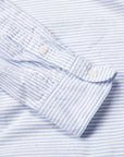 Gitman Vintage x Frans Boone Japanese Striped Oxford Light Blue