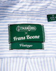 Gitman Vintage x Frans Boone Japanese Striped Oxford Light Blue
