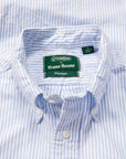 Gitman Vintage x Frans Boone Japanese Striped Oxford Light Blue