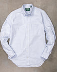 Gitman Vintage x Frans Boone Japanese Striped Oxford Light Blue
