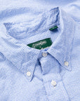 Gitman Vintage x Frans Boone Japanese Woven Vichy Seersucker Light Blue