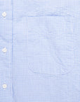 Gitman Vintage x Frans Boone Japanese Woven Vichy Seersucker Light Blue